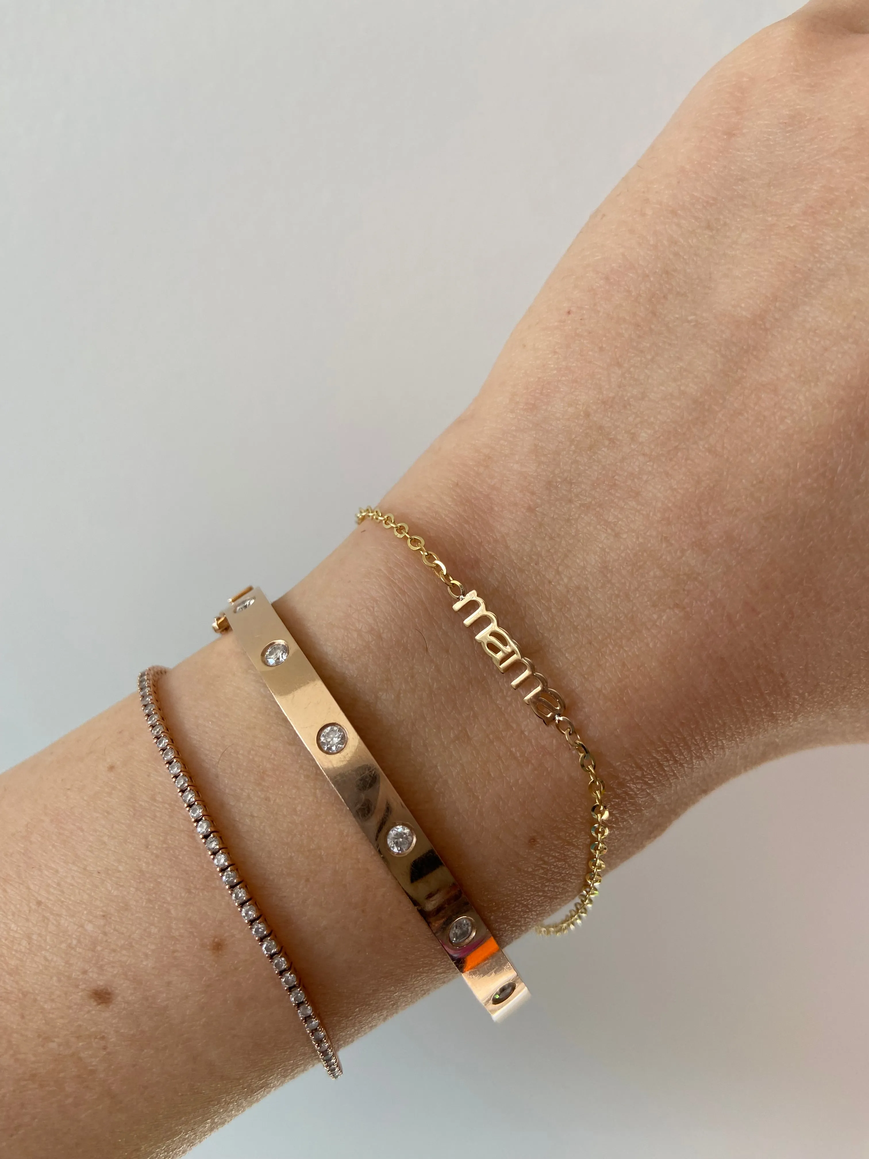 10 Karat Gold Mama Chain Bracelet