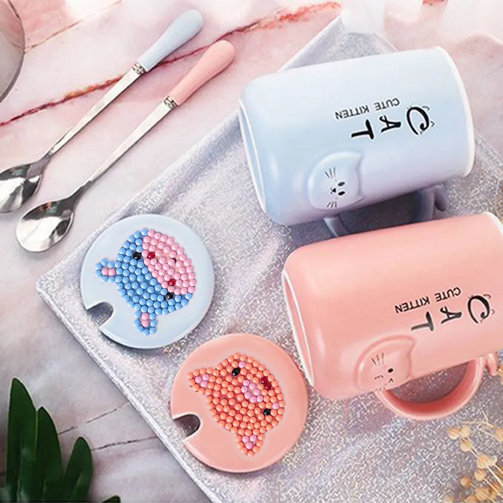 12x Kids Full Drill DIY Diamond Painting Stickers Animal Phone Cup Decals