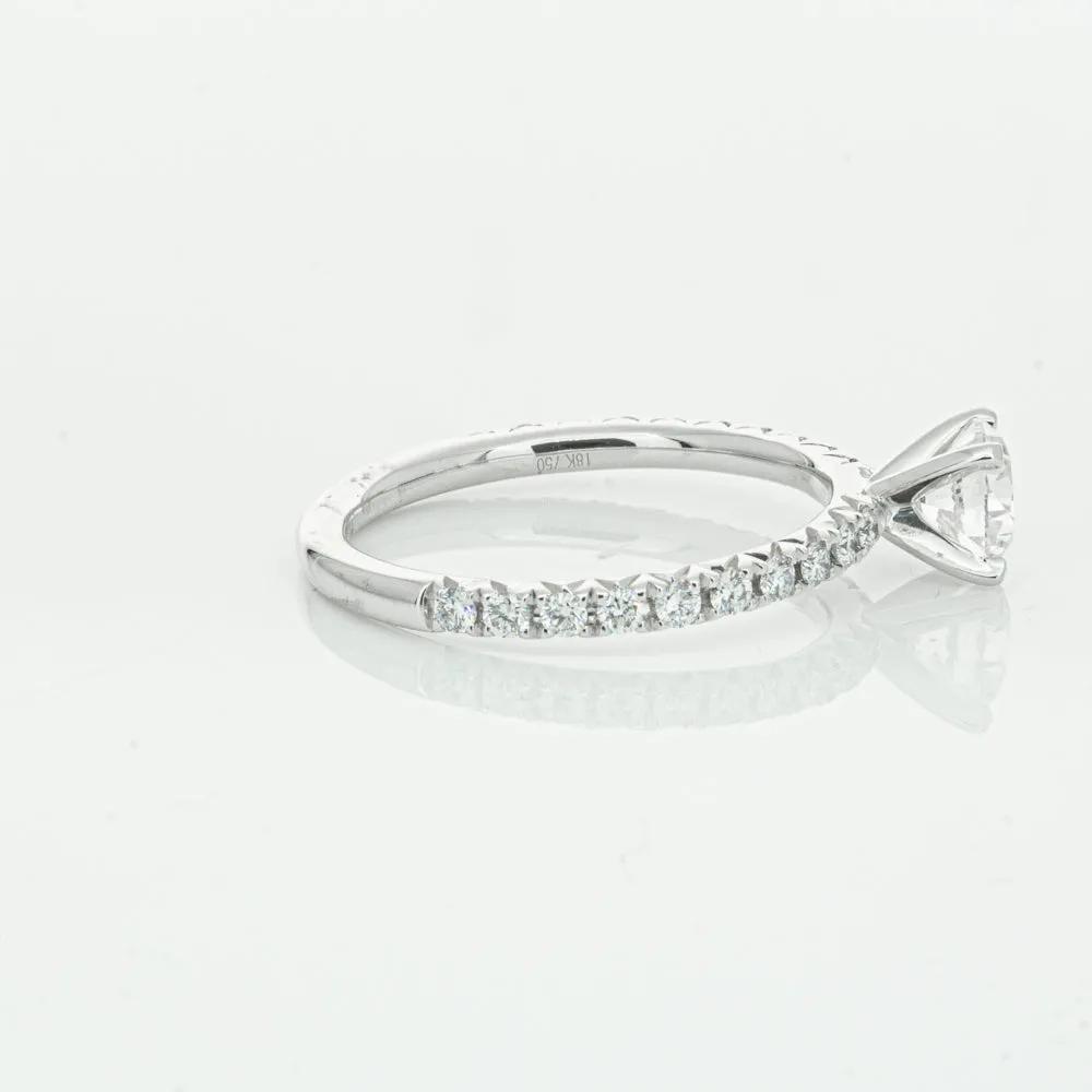 18ct White Gold .75ct Diamond Comet Ring