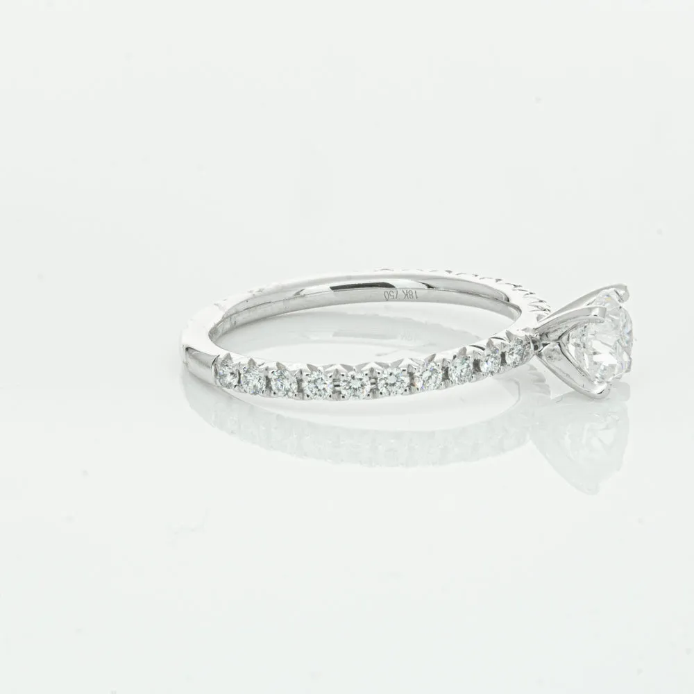 18ct White Gold .75ct Diamond Comet Ring