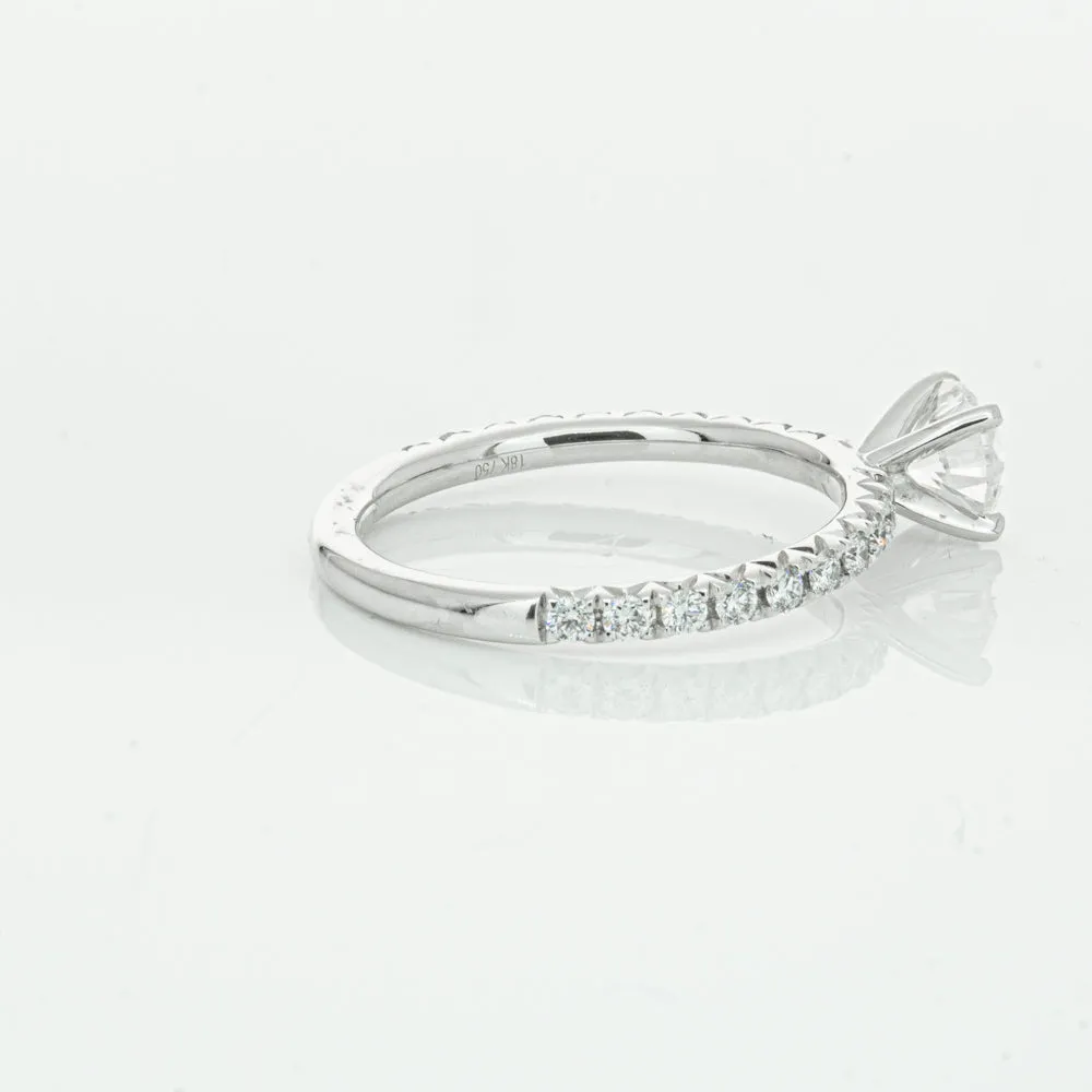 18ct White Gold .75ct Diamond Comet Ring