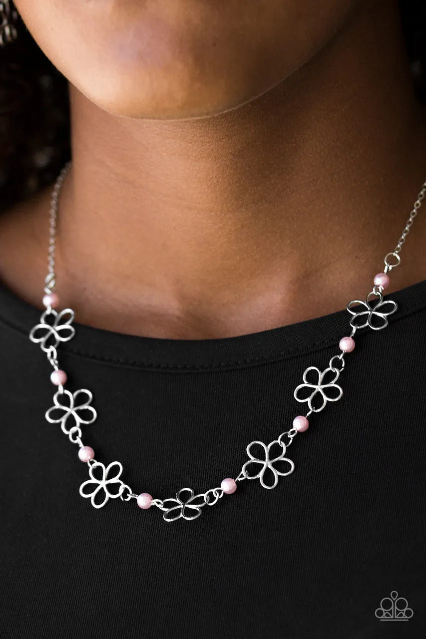 Always Abloom Pink Paparazzi Necklace