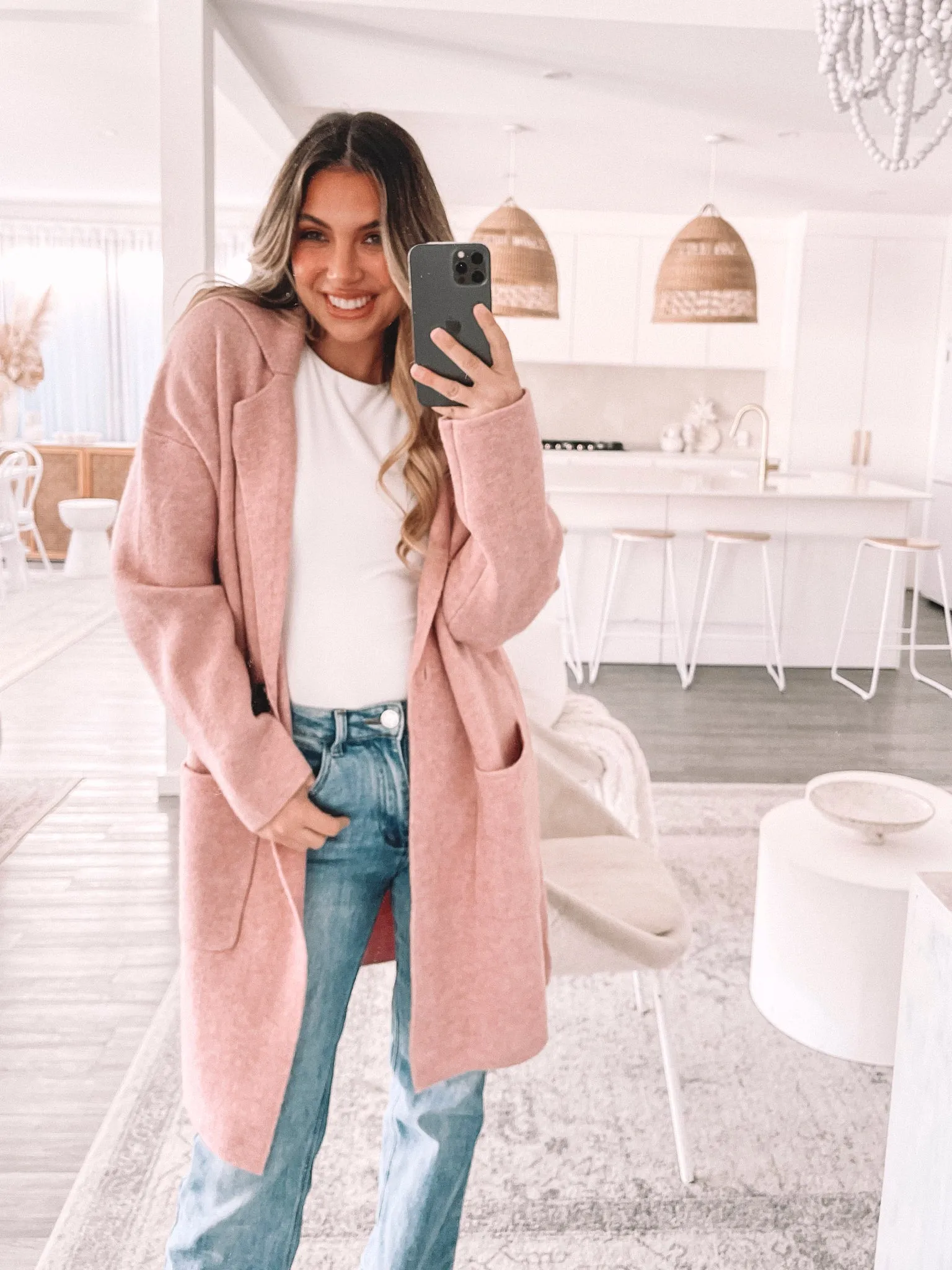 Amaris Coatigan - Pink