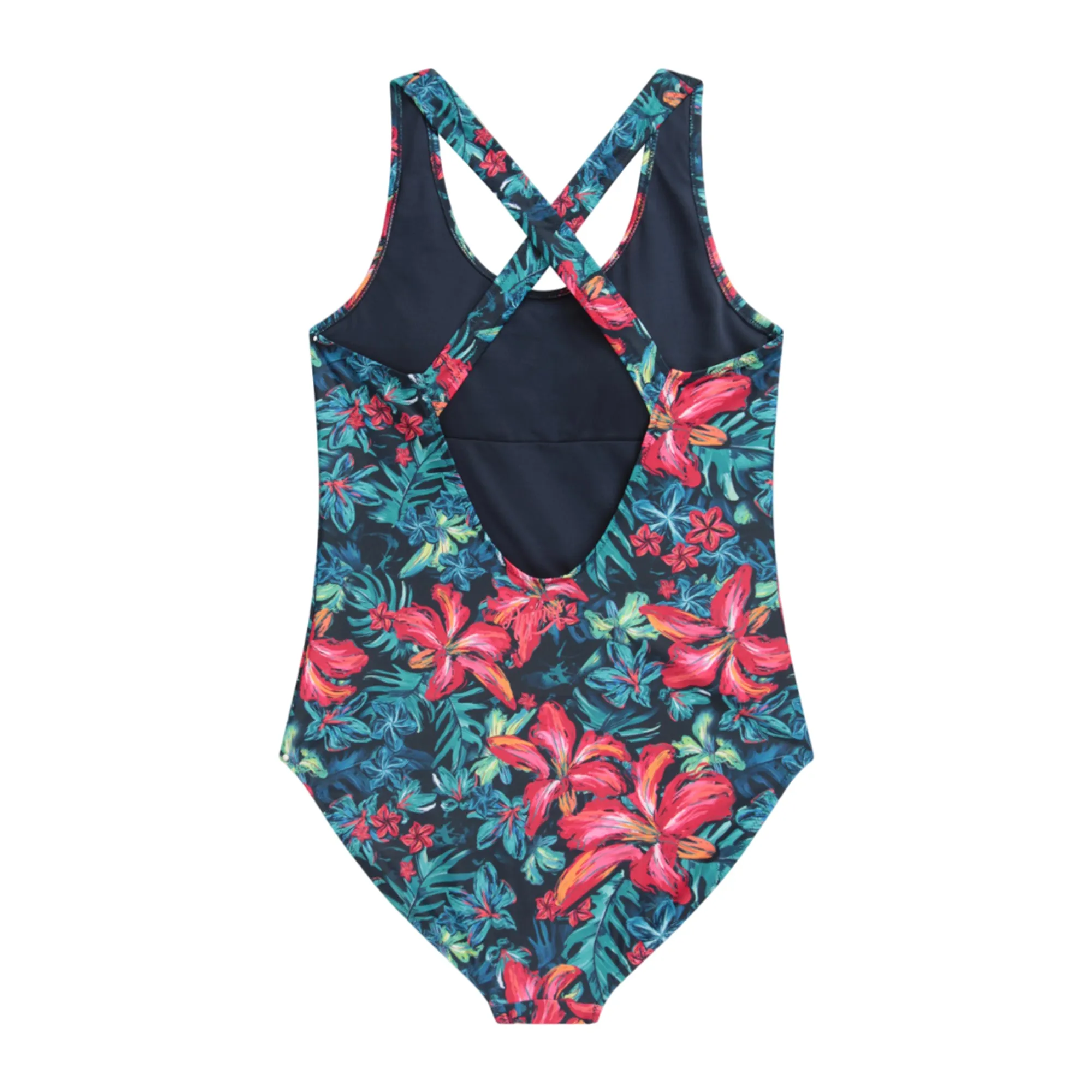 Animal Womens/Ladies Mia Floral Cross Back One Piece Swimsuit