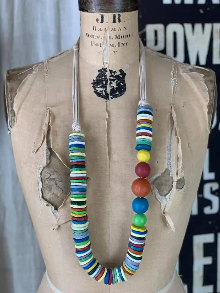 ATOS Asst. Paper Mache Necklace-6