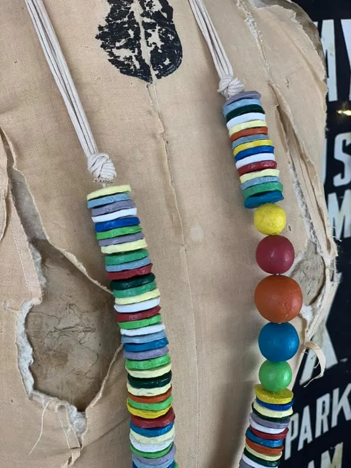 ATOS Asst. Paper Mache Necklace-6