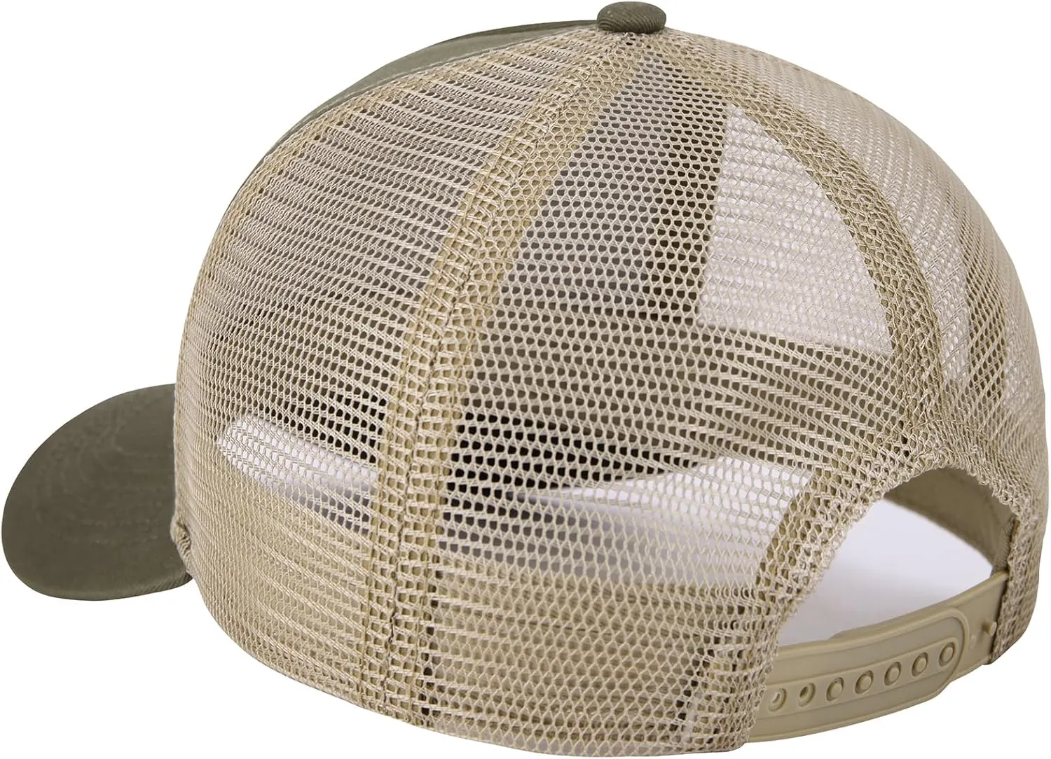 BASSDASH Trucker Hat Embroidered Patch Adjustable Baseball Cap Mesh Back Fishing Hat