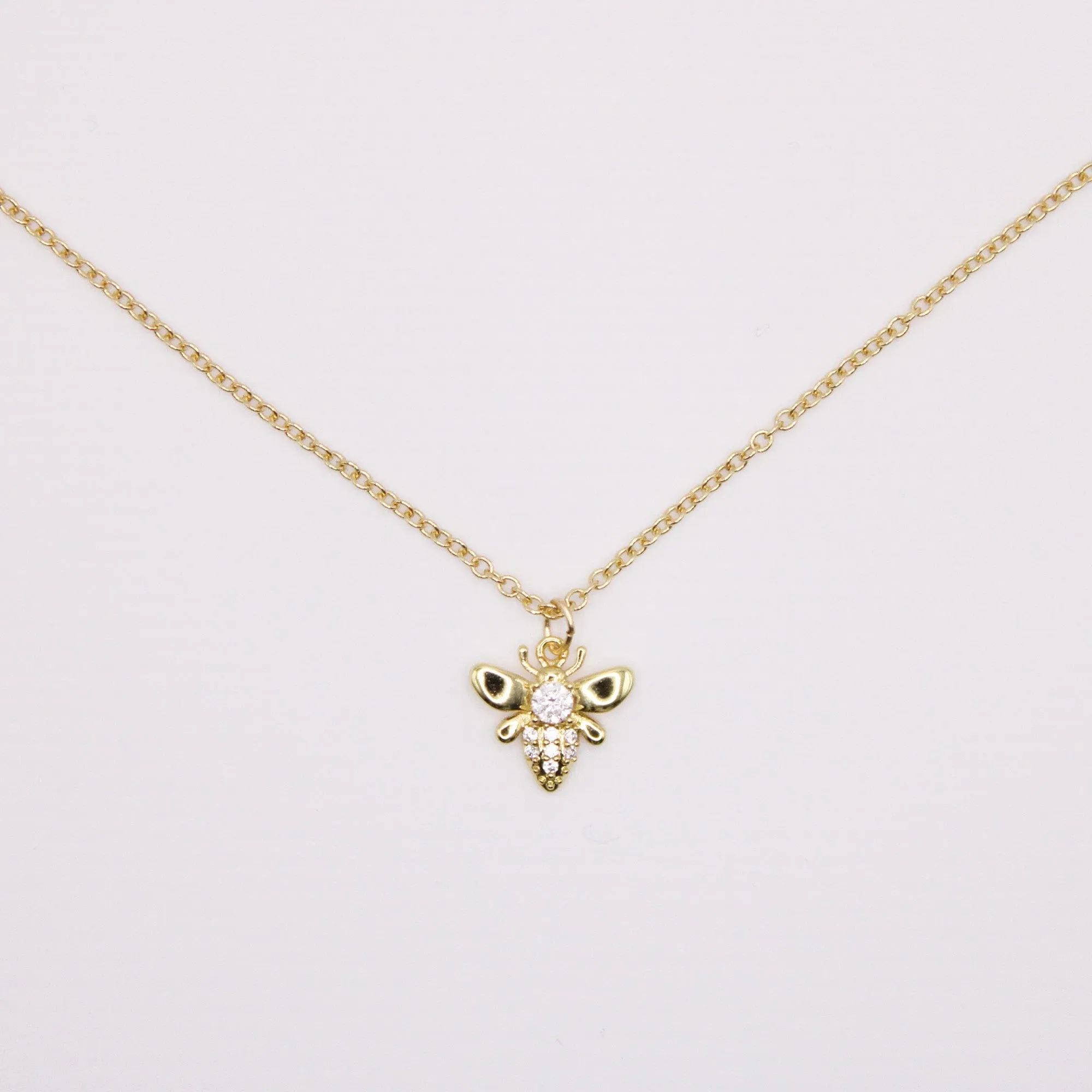 Bee Kind Necklace - One Size Necklace - Gold - 9.98