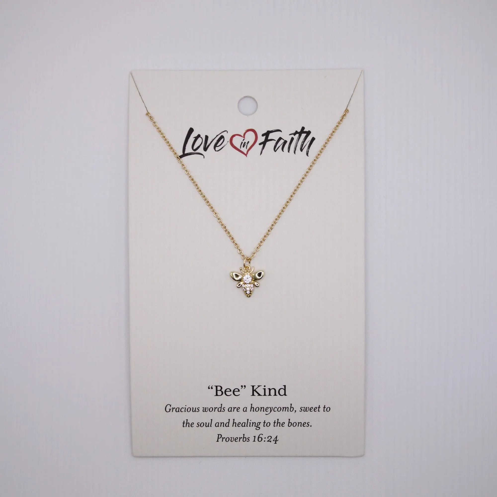 Bee Kind Necklace - One Size Necklace - Gold - 9.98