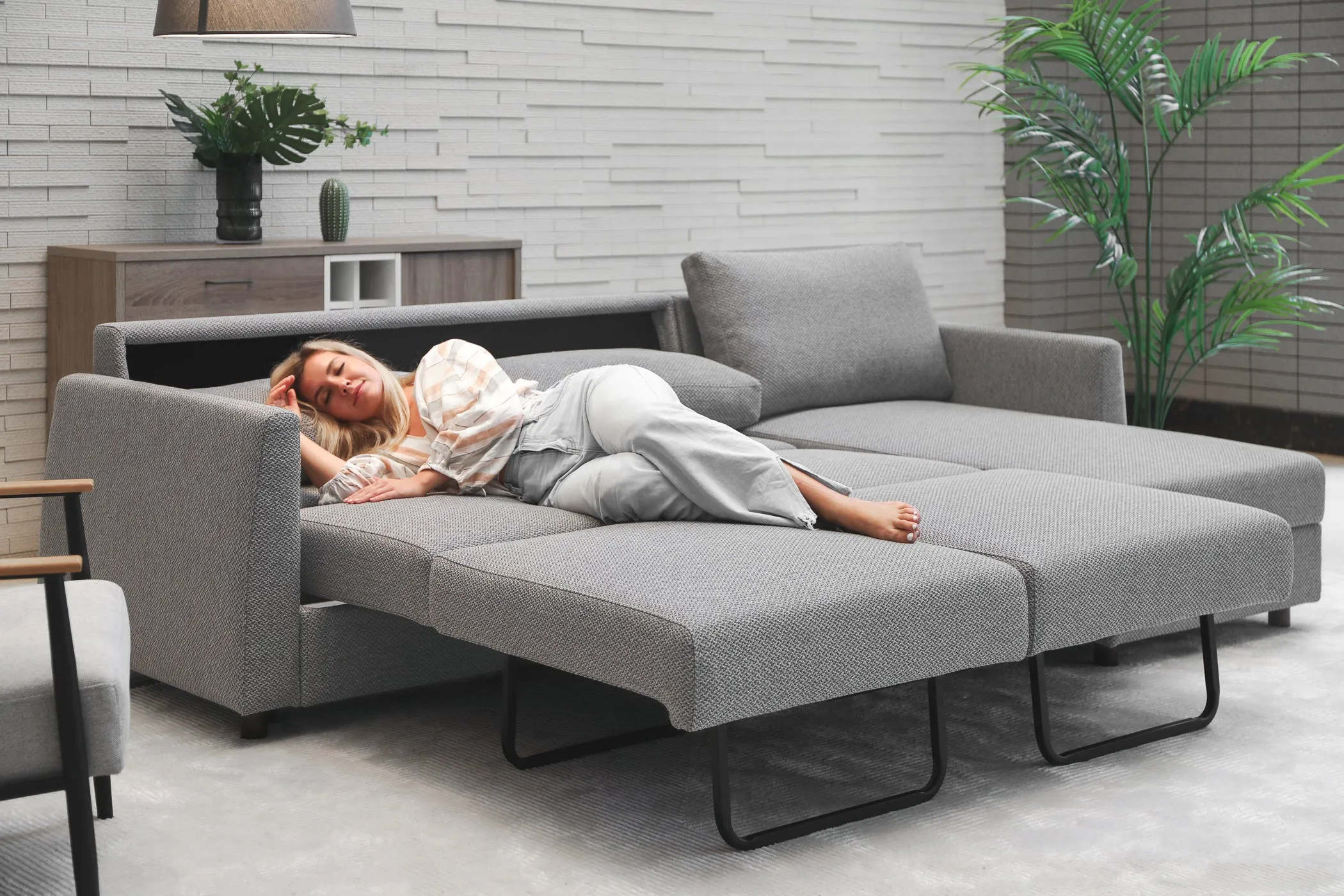 Bergen Reversible Sectional Sofa Bed With Storage