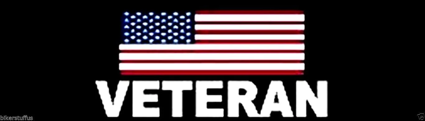 BIKERSTUFFUS Veteran Helmet Sticker Hard HAT Sticker Laptop Sticker Toolbox Sticker