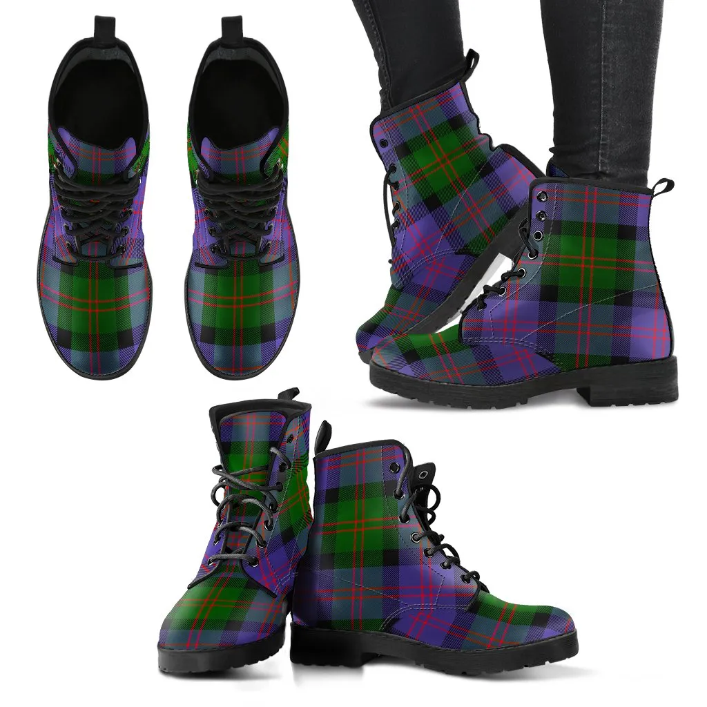 Blair Modern Tartan Leather Boots