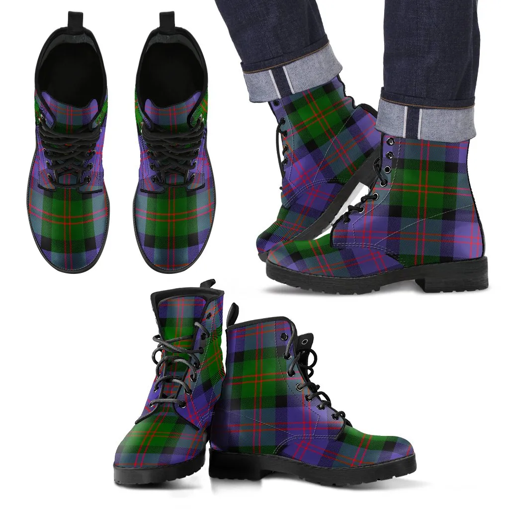 Blair Modern Tartan Leather Boots
