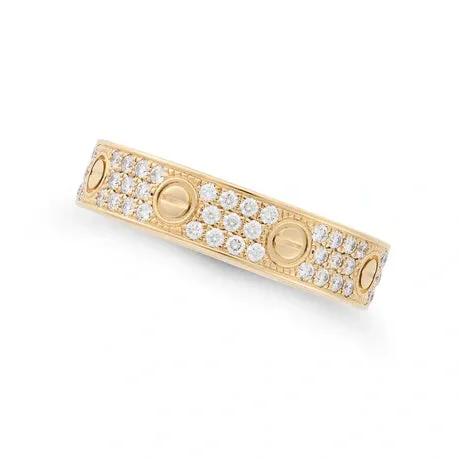 Cartier Diamond Yellow Gold Love Ring