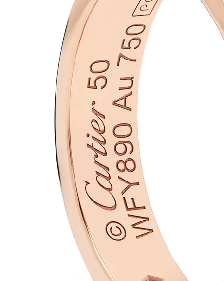 Cartier Rose Gold Diamond Love Ring