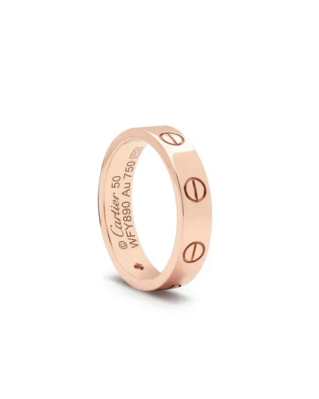 Cartier Rose Gold Diamond Love Ring