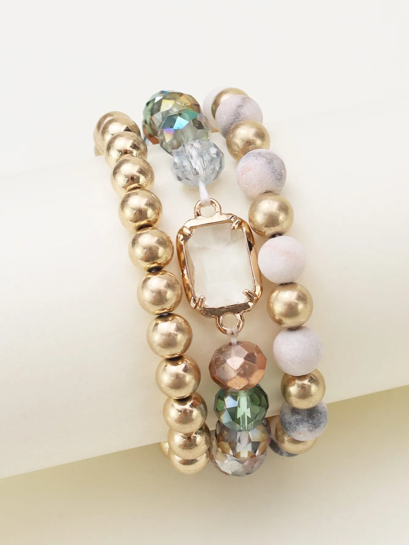 CB2174 Nora Multi Strand Beaded Bracelet