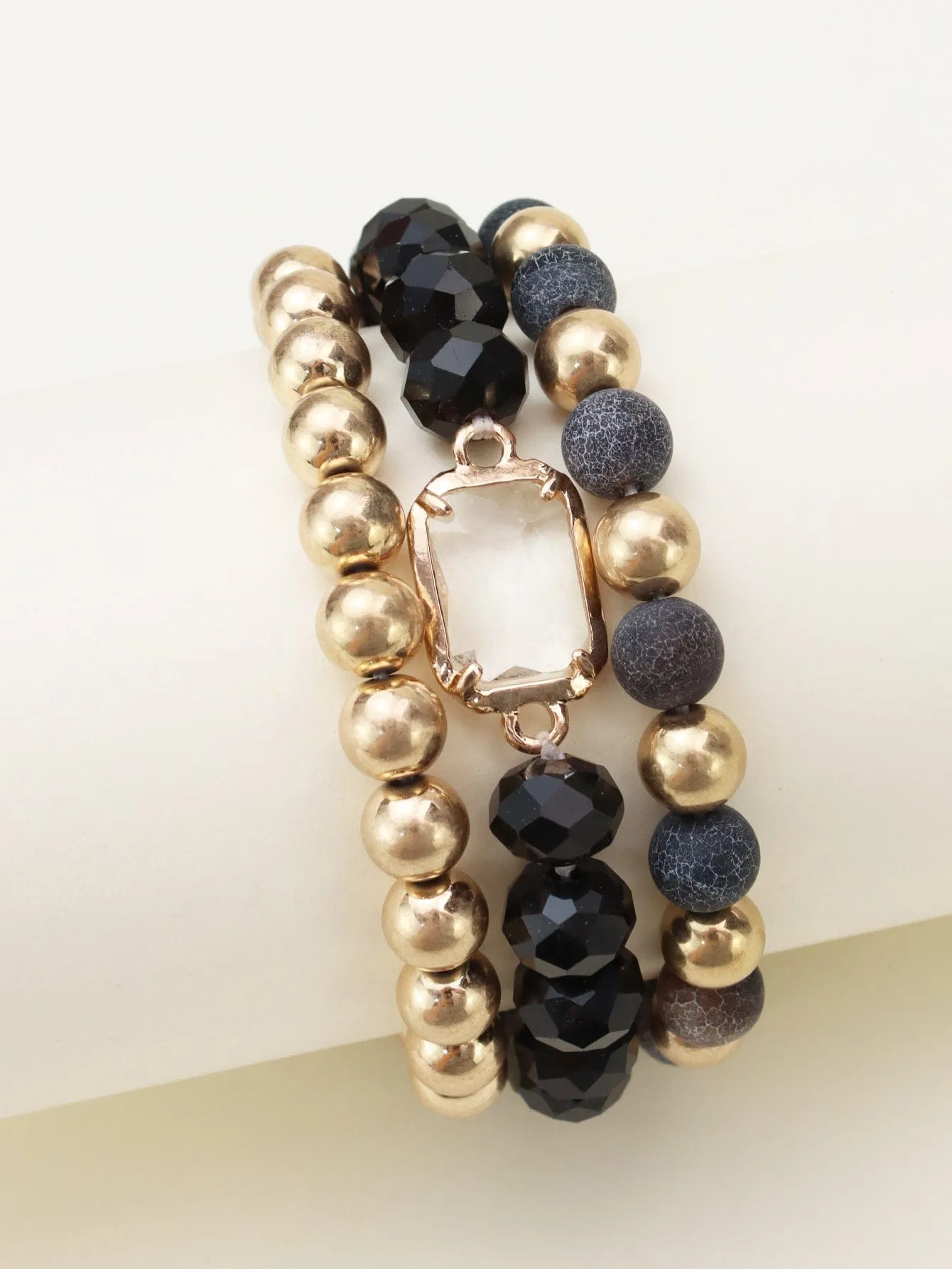 CB2174 Nora Multi Strand Beaded Bracelet