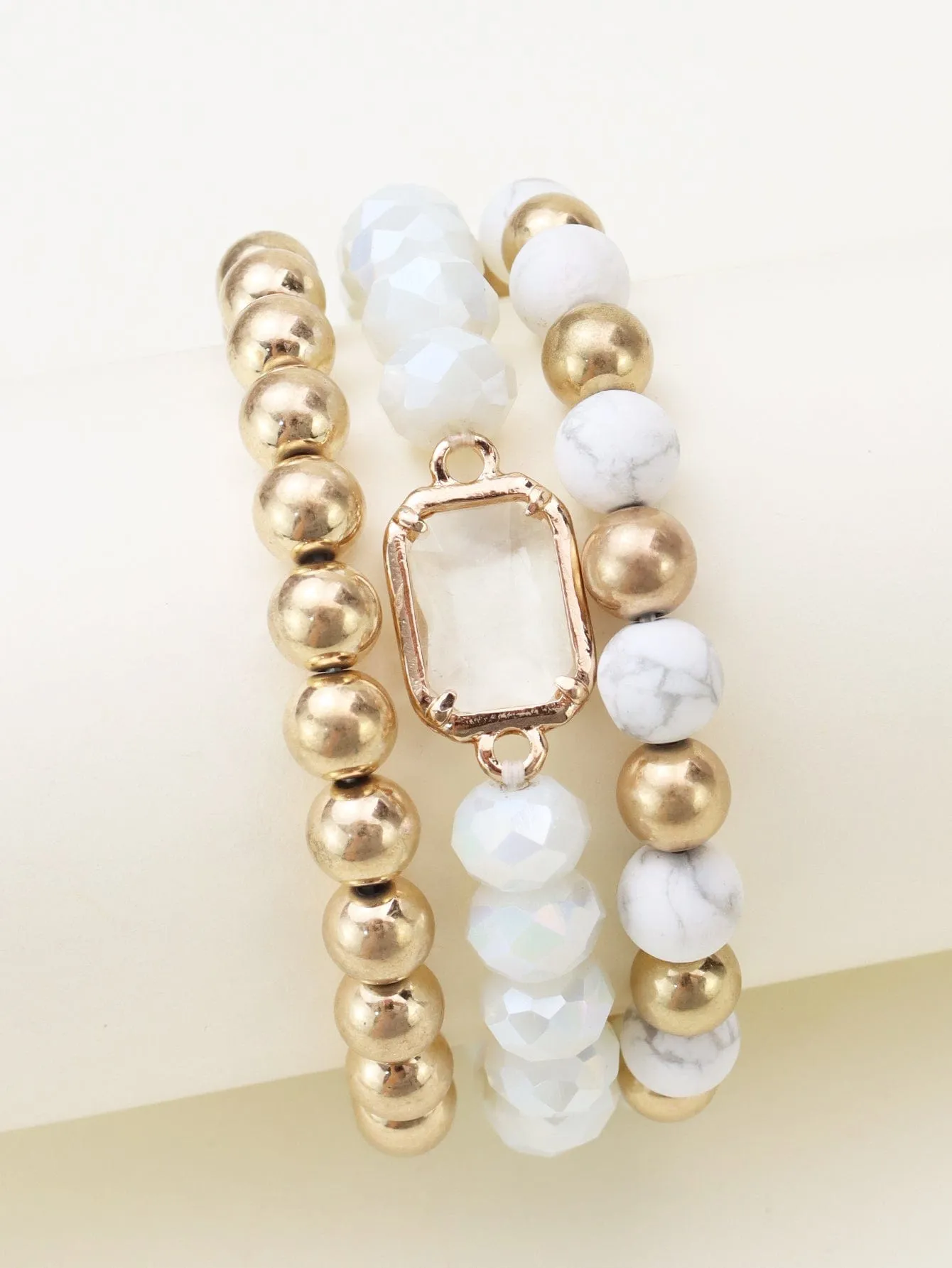 CB2174 Nora Multi Strand Beaded Bracelet