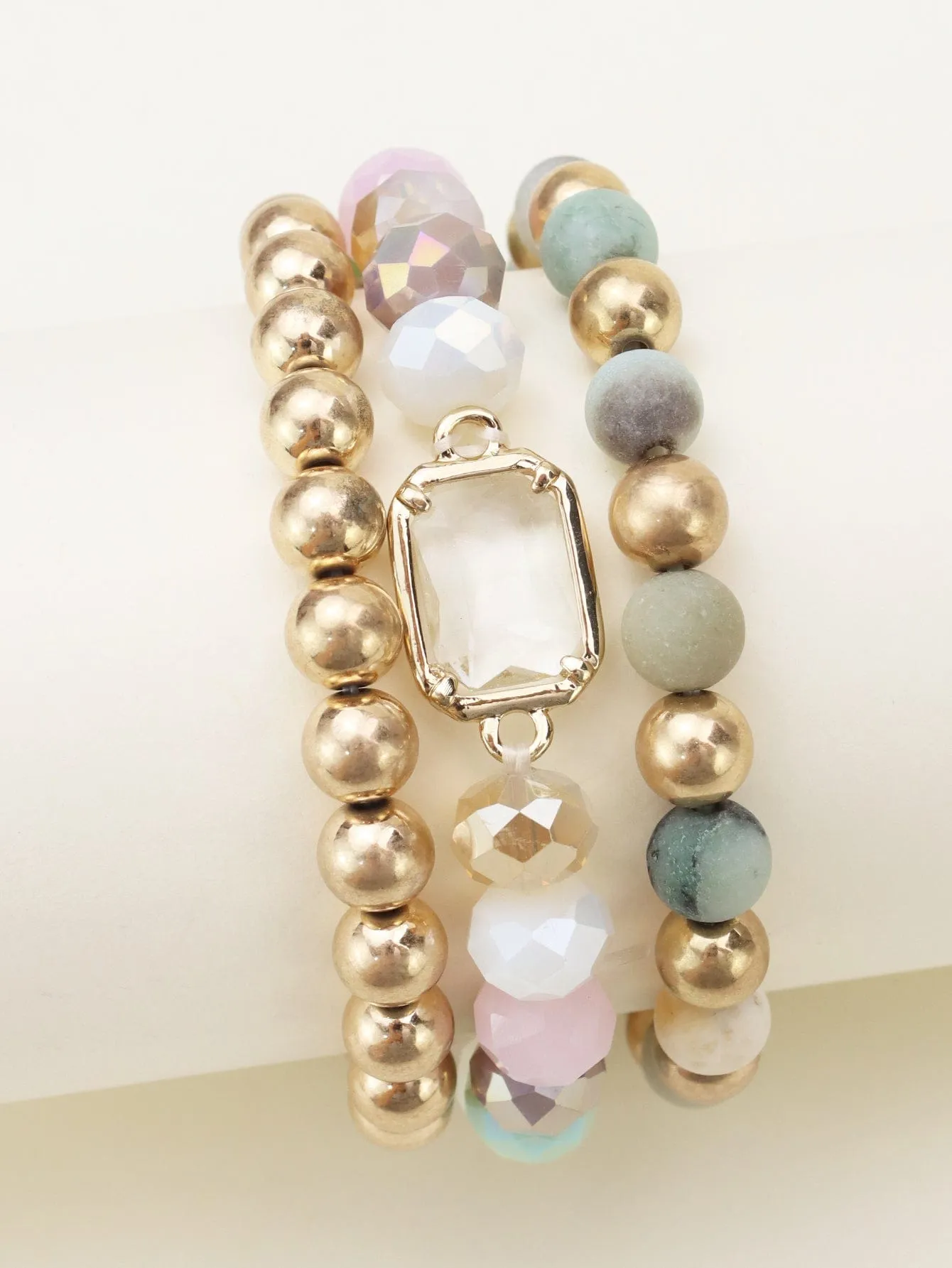 CB2174 Nora Multi Strand Beaded Bracelet