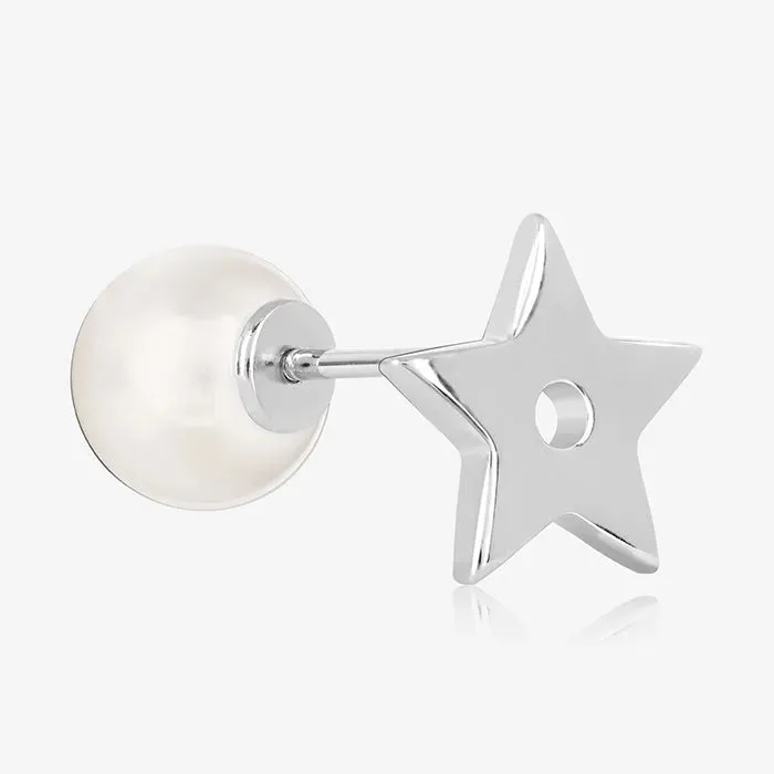 Celestial Star Pearl Earring