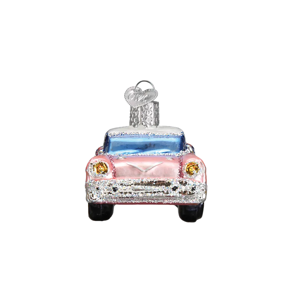 Classic Pink Car Ornament - 1950's