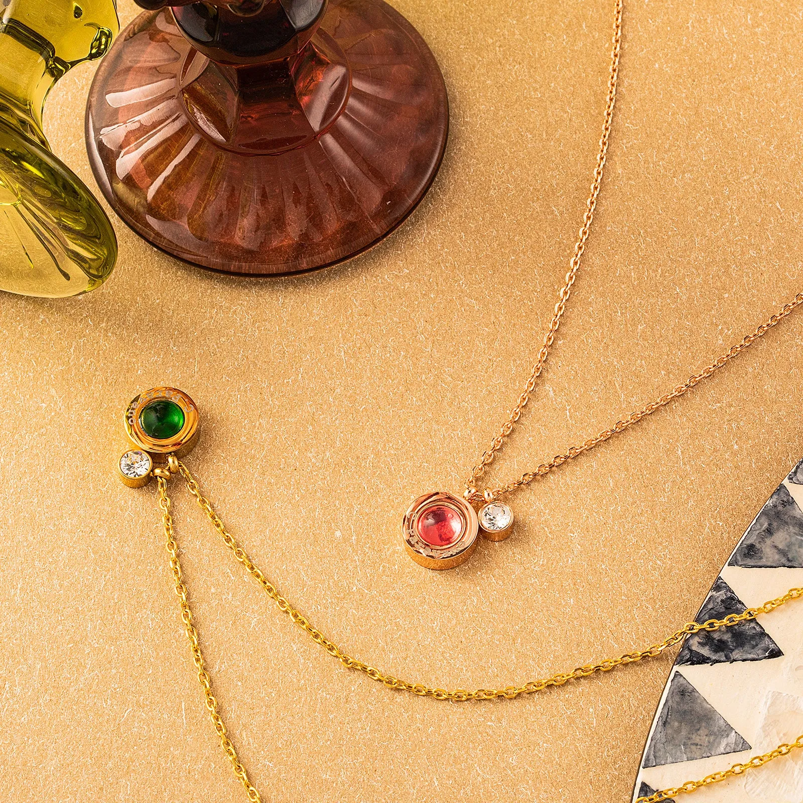 Crystal Dew Chain Necklace