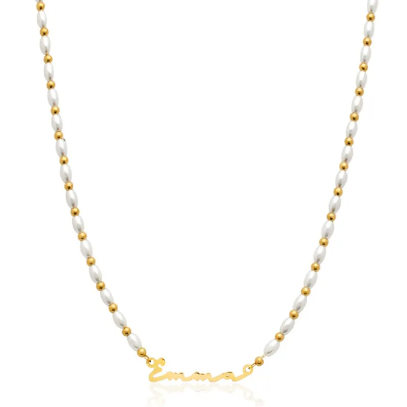 Custom Elegant Signature Name Necklace