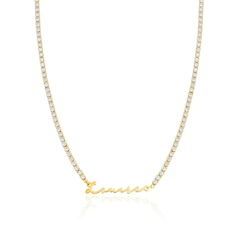 Custom Elegant Signature Name Necklace