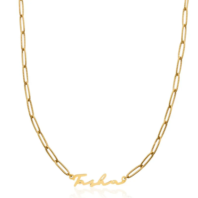 Custom Elegant Signature Name Necklace
