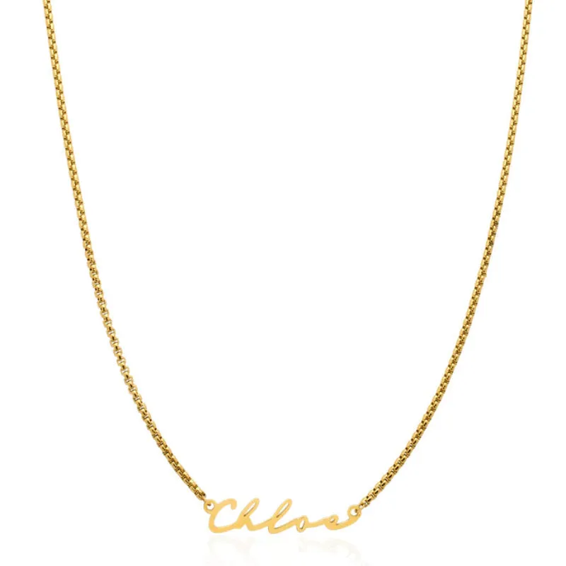 Custom Elegant Signature Name Necklace