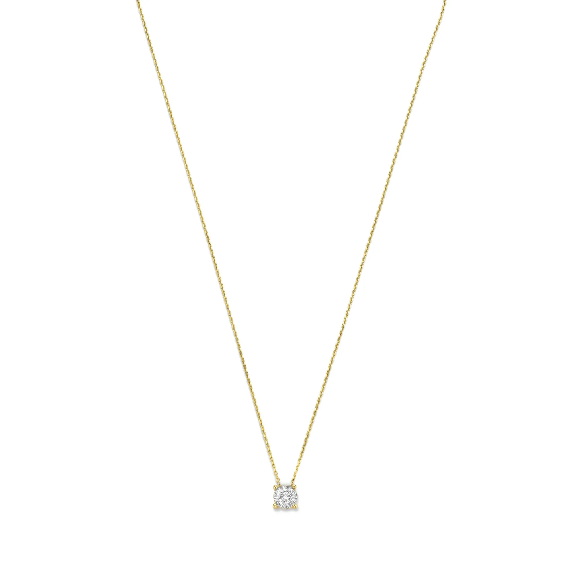 De la Paix Hanaé 14 karat gold necklace with diamond 0.14 carat