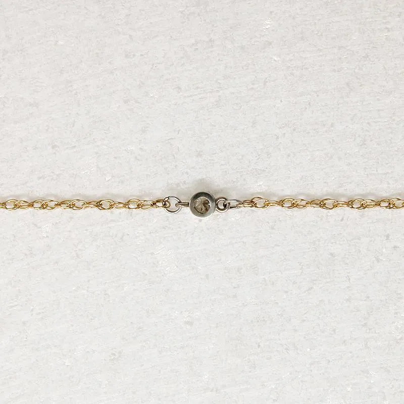Delicate Diamond Two-Tone Gold Bracelet by brunet