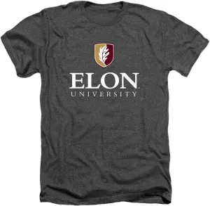 Elon University Official Stacked Unisex Adult T Shirt