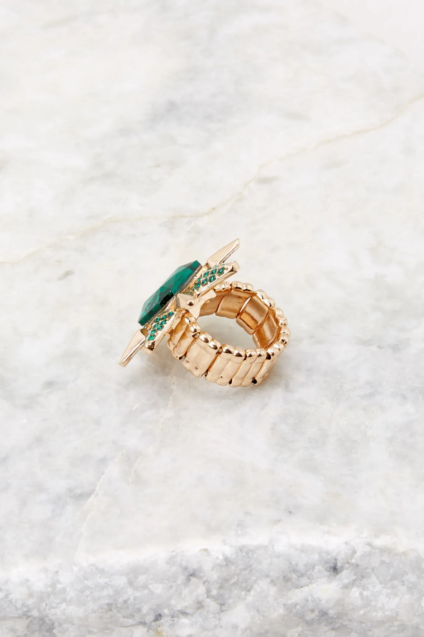 Emerald Isle Gold Statement Ring