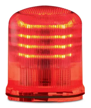 Federal Signal SLM100R Streamline Modular Multi-Pattern LED Beacon, Red, Required Base Sold Separately, Polycarbonate