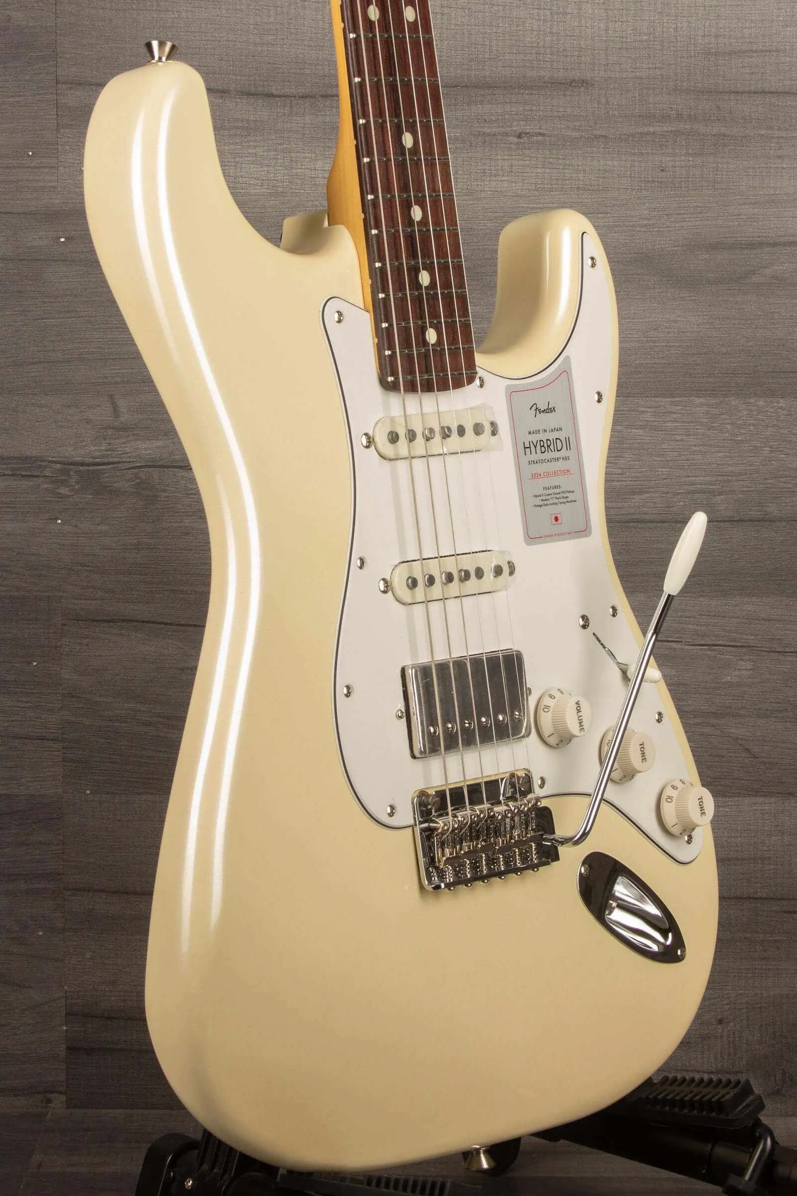 Fender Japanese Ltd 2024 HYBRID II STRAT HSS Electric Guitar RW - Olympic Pearl
