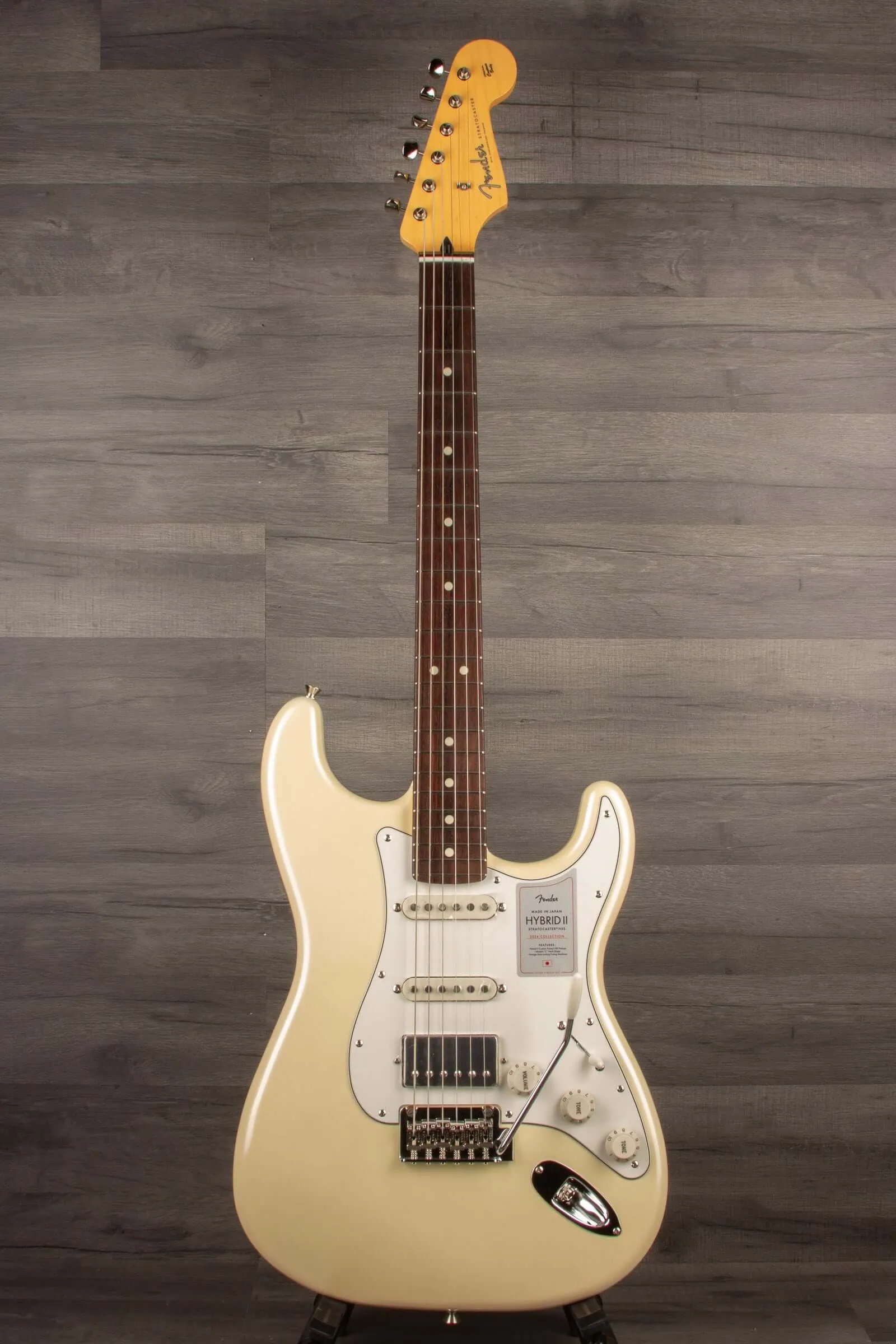 Fender Japanese Ltd 2024 HYBRID II STRAT HSS Electric Guitar RW - Olympic Pearl
