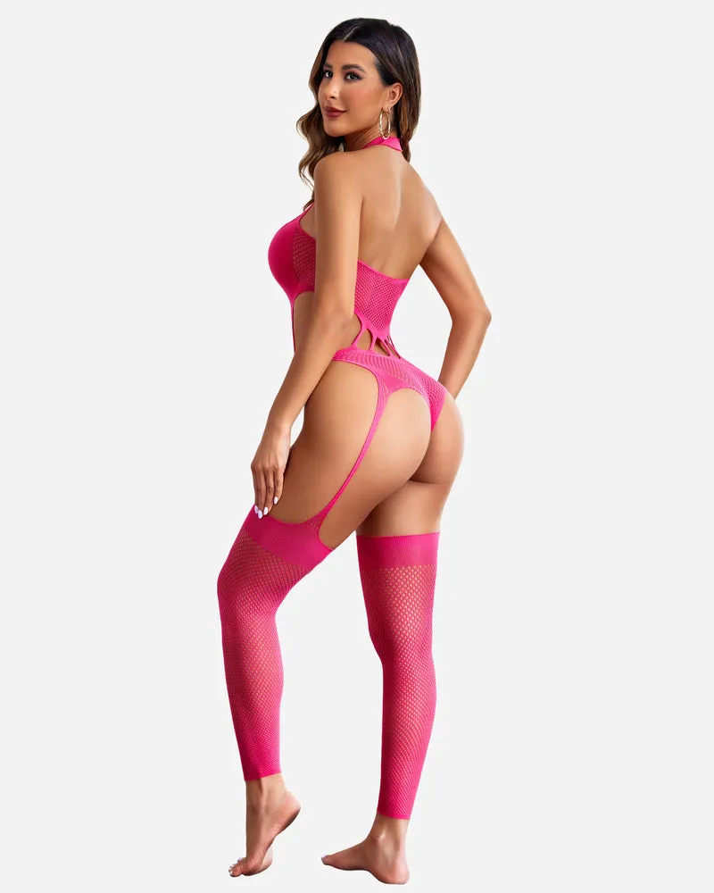 Fishnet Bodystocking Mesh Bodysuit