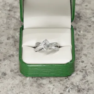 Free Form Baguette and Round Diamond Ring