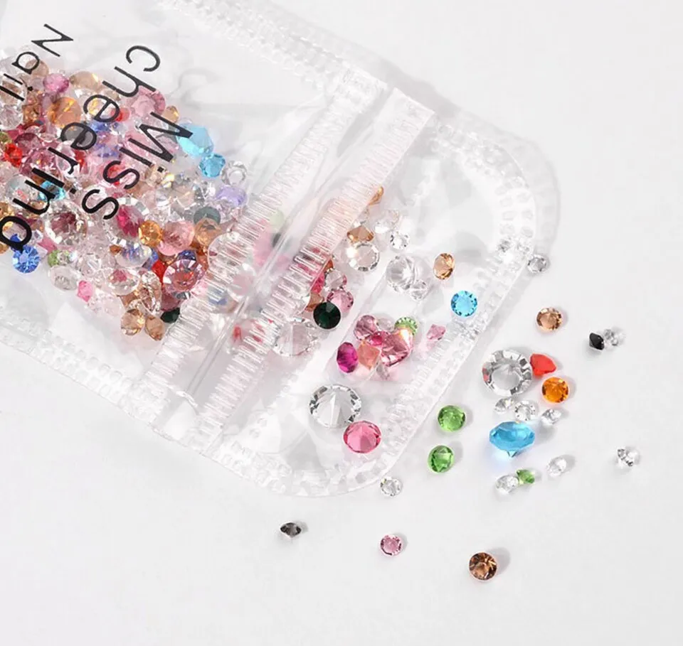 Glass Diamond Gemstones Mix (10g)