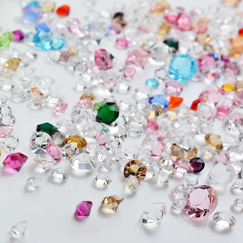 Glass Diamond Gemstones Mix (10g)