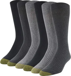 GOLDTOE Men's Stanton Crew Socks, Multipairs