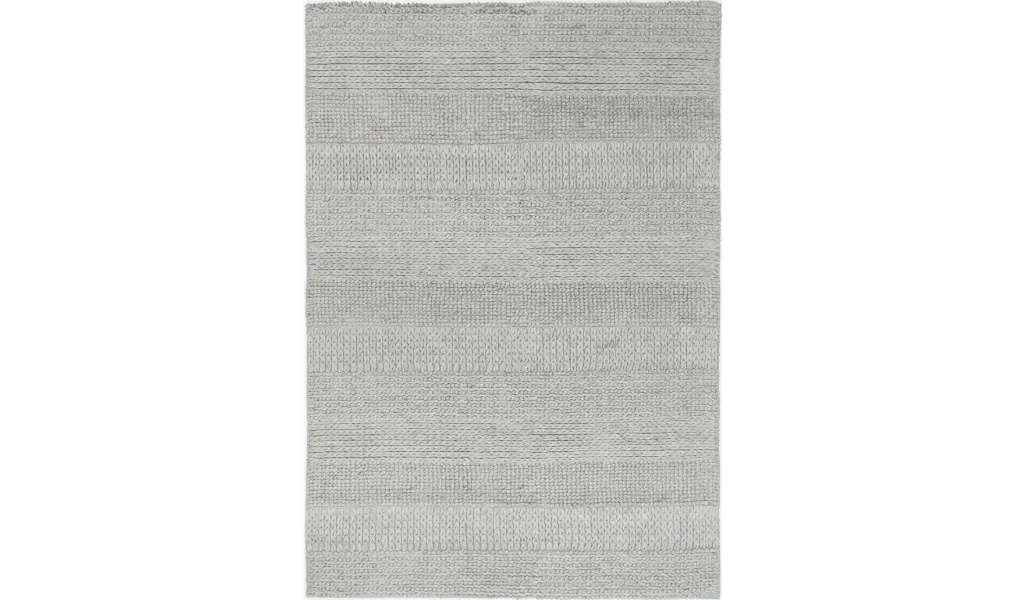 Halo Grey Multi Pattern Wool Blend Rug