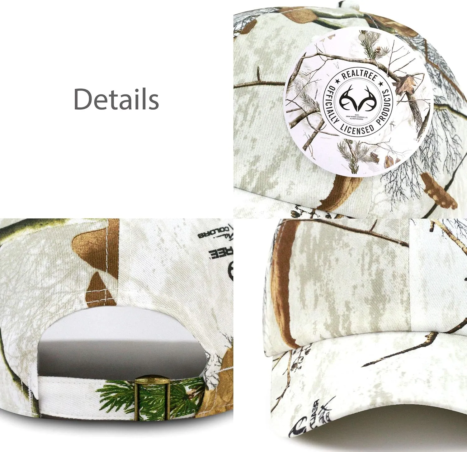 Hunting Headwear - Official Licensed Realtree Camouflage Outdoor Sun Cap Hat
