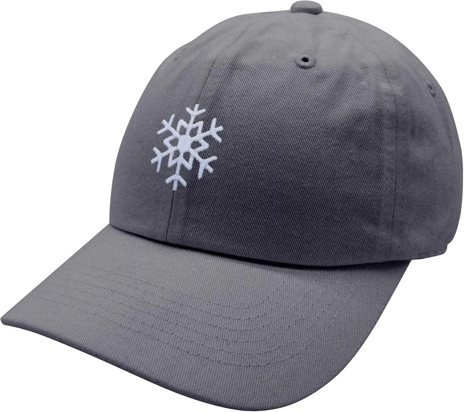 JPAK Snowflake Baseball Cap Embroidered Cotton Dad Hat -