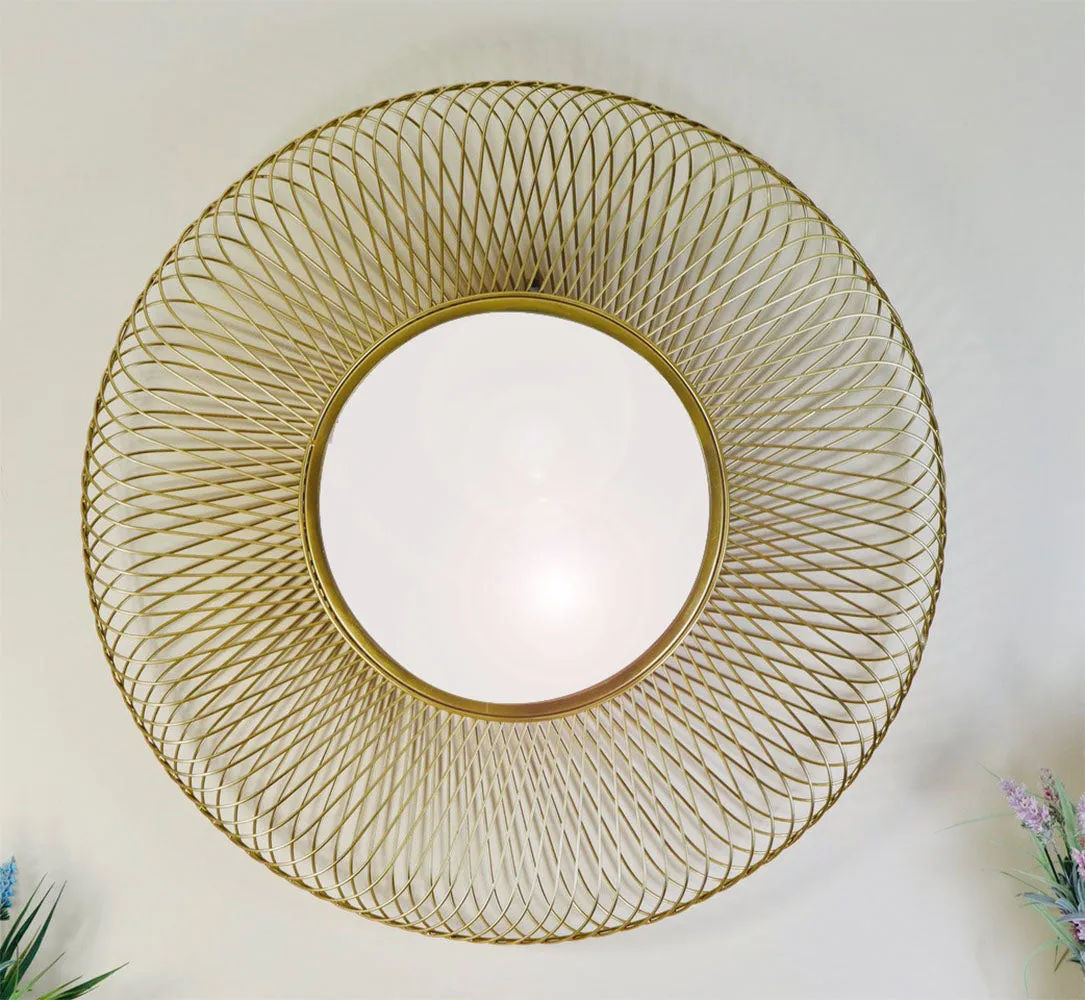 Juliet Sunburst Accent Mirror,Gold