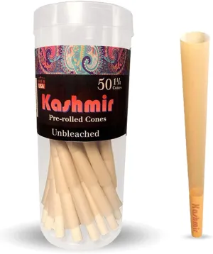 Kashmir Unbleached 1 1/4 1.25 Darts with Air Tight Jar - Shorties 83mm Size (50 Count)