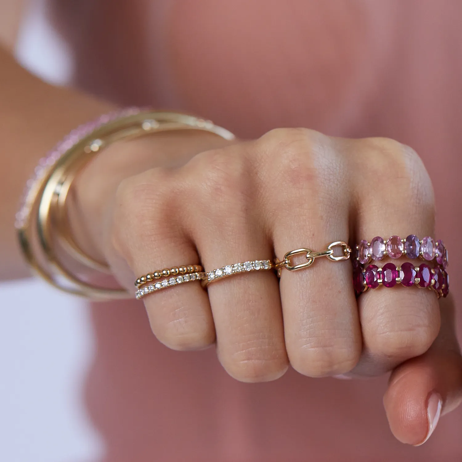 Lucky Seven Diamond Band