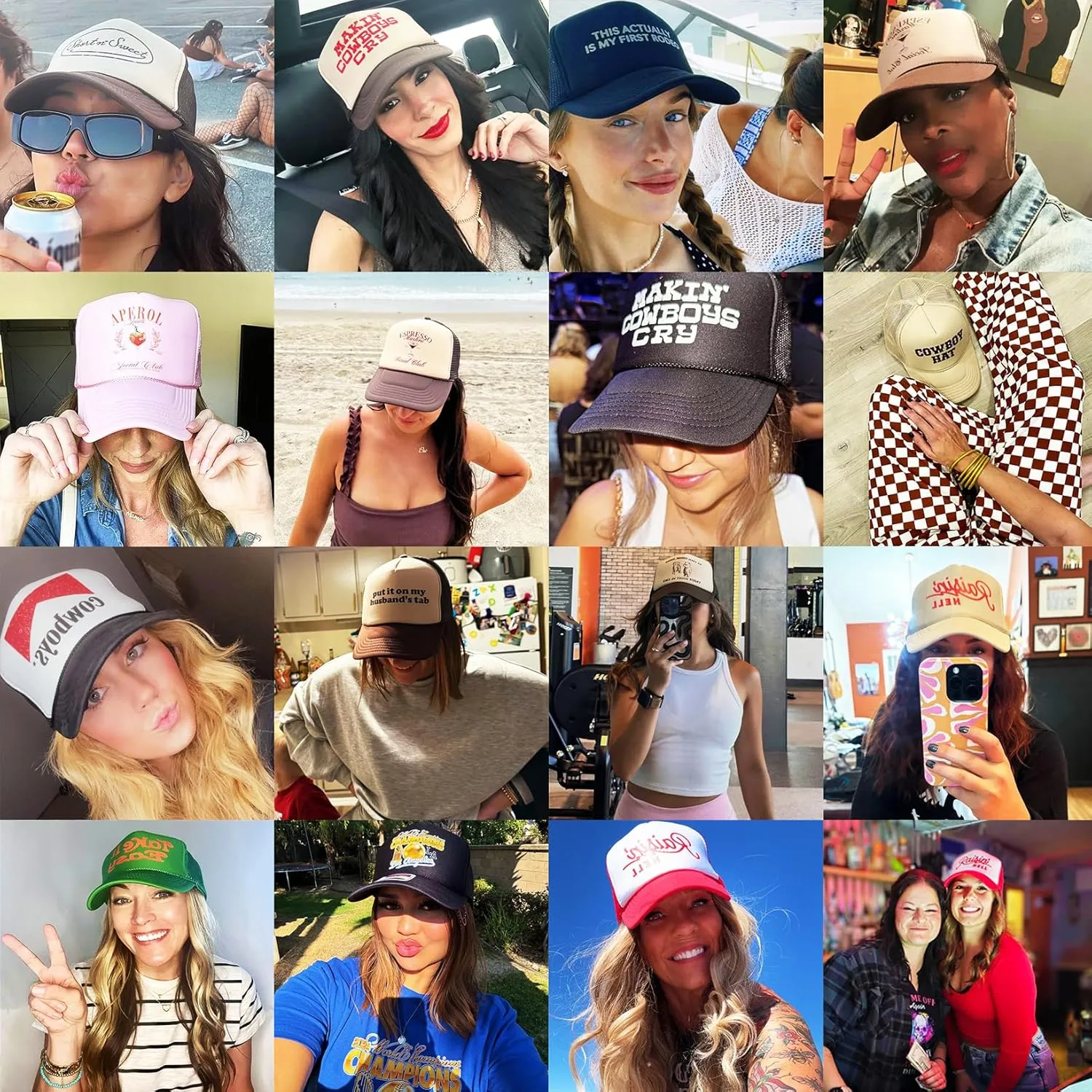 Mama Gang Vintage Trucker Hat | for Moms & Mothers Day | Premium Snapback Baseball Hat for Men & Women